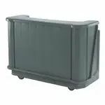 Cambro BAR650DX191 Cambar 80 lb. Ice Sink Gray 7-Bottle Speed Rail Portable Bar