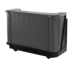 Cambro BAR650DX420 Cambar 80 lb. Ice Sink Black and Gray 7-Bottle Speed Rail Portable Bar