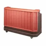 Cambro BAR730CP189 Cambar 80 lb. Center Ice Sink Brown 7-Bottle Speed Rail Portable Bar