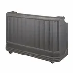 Cambro BAR730CP191 Cambar 80 lb. Center Ice Sink Gray 7-Bottle Speed Rail Portable Bar