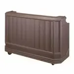 Cambro BAR730CP194 Cambar 80 lb. Center Ice Sink Brown 7-Bottle Speed Rail Portable Bar