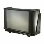 Cambro BAR730DS770 Cambar 80 lb. Center Ice Sink Black and Gray 7-Bottle Speed Rail Portable Bar