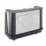 Cambro BAR730DSPM667 Cambar 80 lb. Center Ice Sink Black and Gray 7-Bottle Speed Rail Portable Bar