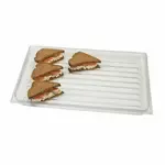 Cambro DT1220CW135 Clear Polycarbonate Rectangular Market Display Tray - 12" x 20"