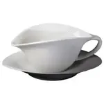 Cameo 711-75/S Shell Shape Gravy Boat & Saucer Set 11 oz (325