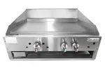 Connerton CG-36-T-S 1" 36.00'' Countertop Gas Griddle with Thermostatic Controls - 66,000 BTU