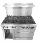 Connerton CN48-2-36G Restaurant Gas Range, 48" W with 2 Bake-n-Roast Oven (1) 36" Griddle and Controls, - 203,000 BTU