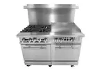 Connerton
CN48-48G-2OV
Restaurant Gas Range,
48" W
with 


and Controls,
-