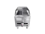 Connerton RLRB-23-12L-S 12.00" Gas Countertop Standard Duty Lava Rocks Charbroiler with Manual Control - 12000 - 55000