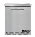 Continental Refrigerator SW27N-FB 27.5'' Worktop Refrigerator with Compressor -