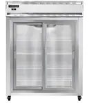 Continental Refrigerator 2RESNSSSGD 57'' 2 Section Door Reach-In Refrigerator