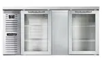 Continental Refrigerator BB69NSSGD Refrigerated Back Bar Storage Cabinet,