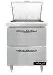 Continental Refrigerator D27N12M-D 27.5'' Mega Top Refrigerated Sandwich / Salad Prep Table
