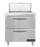 Continental Refrigerator D32N8-D 32'' Refrigerated Sandwich / Salad Prep Table with