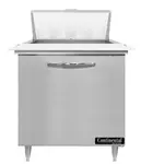 Continental Refrigerator D32N8C 32'' Refrigerated Sandwich / Salad Prep Table with