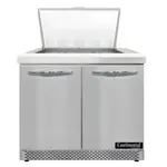 Continental Refrigerator D36N12M-FB 36'' Mega Top Refrigerated Sandwich / Salad Prep Table