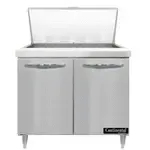 Continental Refrigerator D36N15M 36'' Mega Top Refrigerated Sandwich / Salad Prep Table