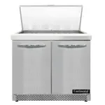 Continental Refrigerator D36N15M-FB 36'' Mega Top Refrigerated Sandwich / Salad Prep Table