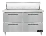 Continental Refrigerator D48N12-D 48'' Refrigerated Sandwich / Salad Prep Table with