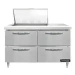 Continental Refrigerator D48N12M-D 48'' Mega Top Refrigerated Sandwich / Salad Prep Table