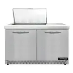 Continental Refrigerator D48N12M-FB 48'' Mega Top Refrigerated Sandwich / Salad Prep Table