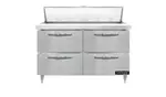 Continental Refrigerator D48N18M-D 48'' Mega Top Refrigerated Sandwich / Salad Prep Table
