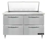 Continental Refrigerator D48N18M-D 48'' Mega Top Refrigerated Sandwich / Salad Prep Table
