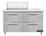 Continental Refrigerator D48N8C-D 48'' Refrigerated Sandwich / Salad Prep Table with