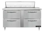 Continental Refrigerator D60N12-D 60'' Refrigerated Sandwich / Salad Prep Table with