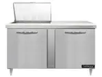 Continental Refrigerator D60N12M 60'' Mega Top Refrigerated Sandwich / Salad Prep Table