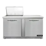 Continental Refrigerator D60N12M-FB 60'' Mega Top Refrigerated Sandwich / Salad Prep Table