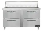 Continental Refrigerator D60N16-D 60'' Refrigerated Sandwich / Salad Prep Table with