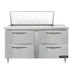 Continental Refrigerator D60N18M-D 60'' Mega Top Refrigerated Sandwich / Salad Prep Table