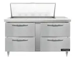 Continental Refrigerator D60N18M-D 60'' Mega Top Refrigerated Sandwich / Salad Prep Table