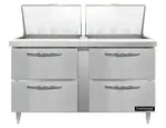 Continental Refrigerator D60N24M-D 60'' Mega Top Refrigerated Sandwich / Salad Prep Table