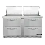 Continental Refrigerator D60N24M-FB-D 60'' Mega Top Refrigerated Sandwich / Salad Prep Table