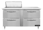 Continental Refrigerator D60N8C-D 60'' Refrigerated Sandwich / Salad Prep Table with