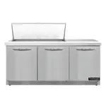 Continental Refrigerator D72N18M-FB 72'' Mega Top Refrigerated Sandwich / Salad Prep Table