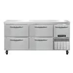 Continental Refrigerator FA68N-D 68'' Worktop Freezer with Compressor -