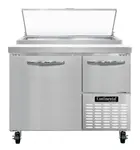 Continental Refrigerator PA43N 43'' Refrigerated Pizza Prep Table