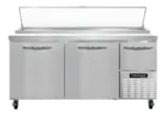Continental Refrigerator PA68N 68'' Refrigerated Pizza Prep Table