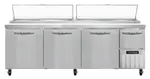 Continental Refrigerator PA93N 93'' Refrigerated Pizza Prep Table