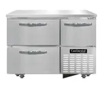 Continental Refrigerator RA43N-U-D 43.19'' Section Undercounter Refrigerator with and Compressor