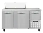 Continental Refrigerator RA60N10 60'' Refrigerated Sandwich / Salad Prep Table with