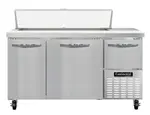 Continental Refrigerator RA60N12 60'' Refrigerated Sandwich / Salad Prep Table with