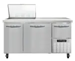 Continental Refrigerator RA60N12M 60'' Mega Top Refrigerated Sandwich / Salad Prep Table