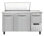 Continental Refrigerator RA60N18M 60'' Mega Top Refrigerated Sandwich / Salad Prep Table