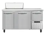 Continental Refrigerator RA60N8 60'' Refrigerated Sandwich / Salad Prep Table with