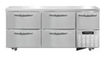 Continental Refrigerator RA68N-U-D 68.19'' Section Undercounter Refrigerator with and Compressor