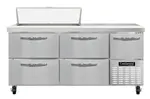 Continental Refrigerator RA68N10-D 68'' Refrigerated Sandwich / Salad Prep Table with